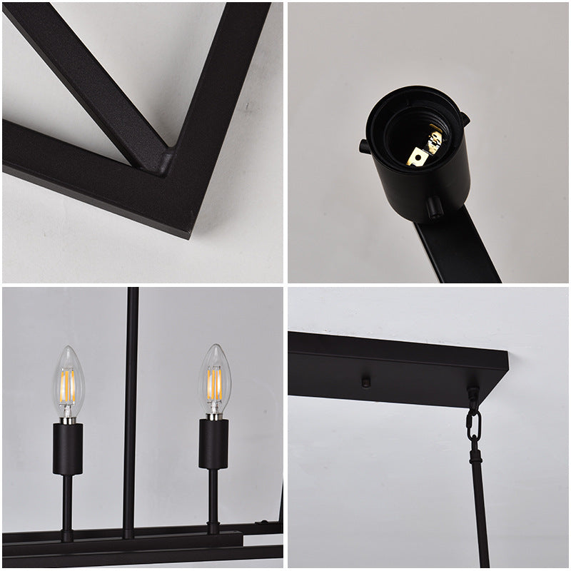 Open Linear Chandelier for Dining Room by AUVIELIGHT
