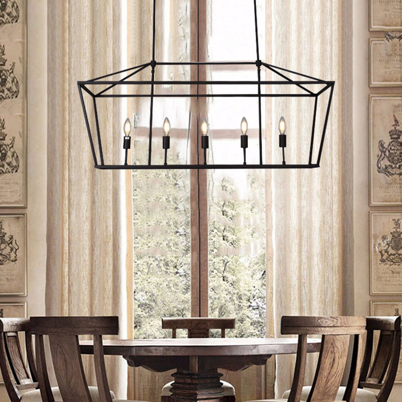 Open Linear Chandelier for Dining Room by AUVIELIGHT