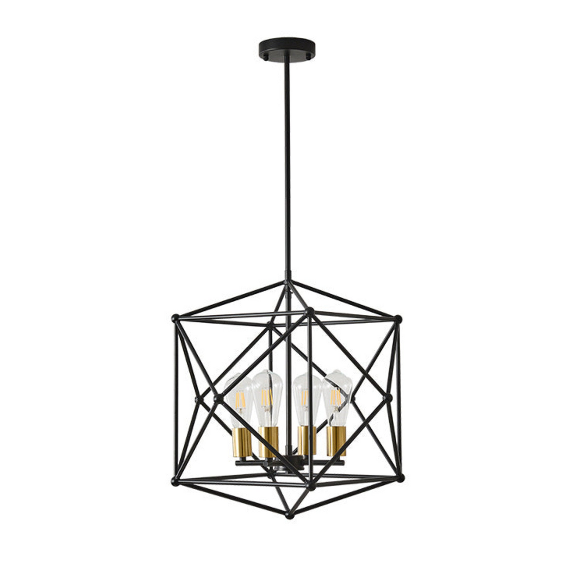 Polyhedron Wireframe Chandelier for Dining Room by AUVIELIGHT